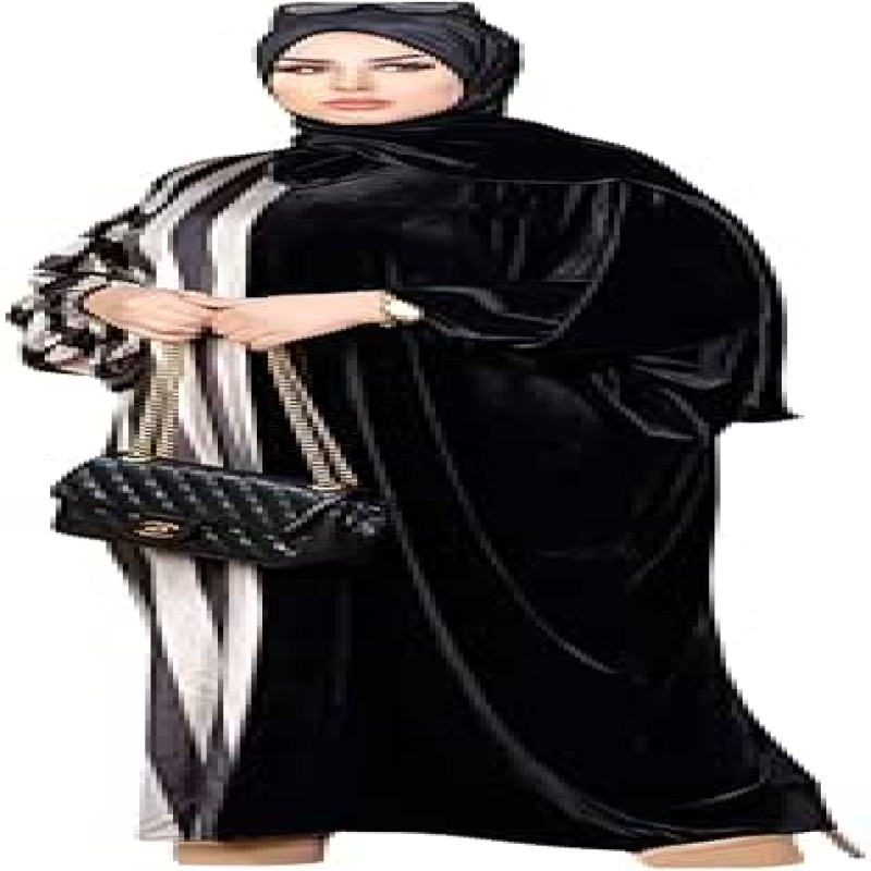 Women's velvet abaya