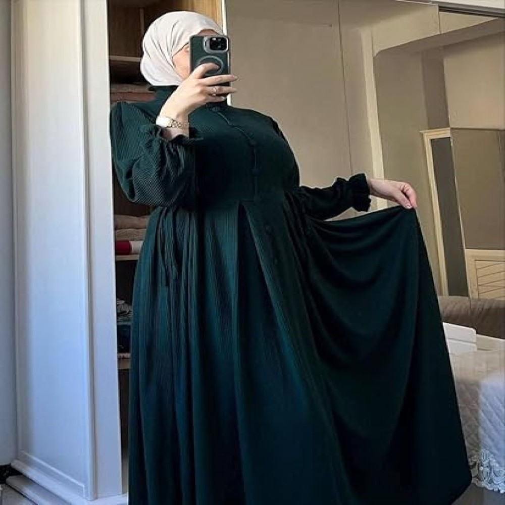 Women's casual winter dress for veiled women