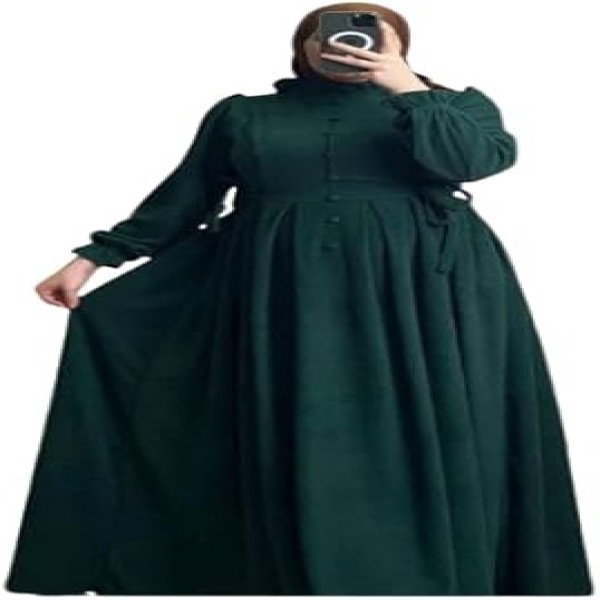 Women's casual winter dress for veiled women